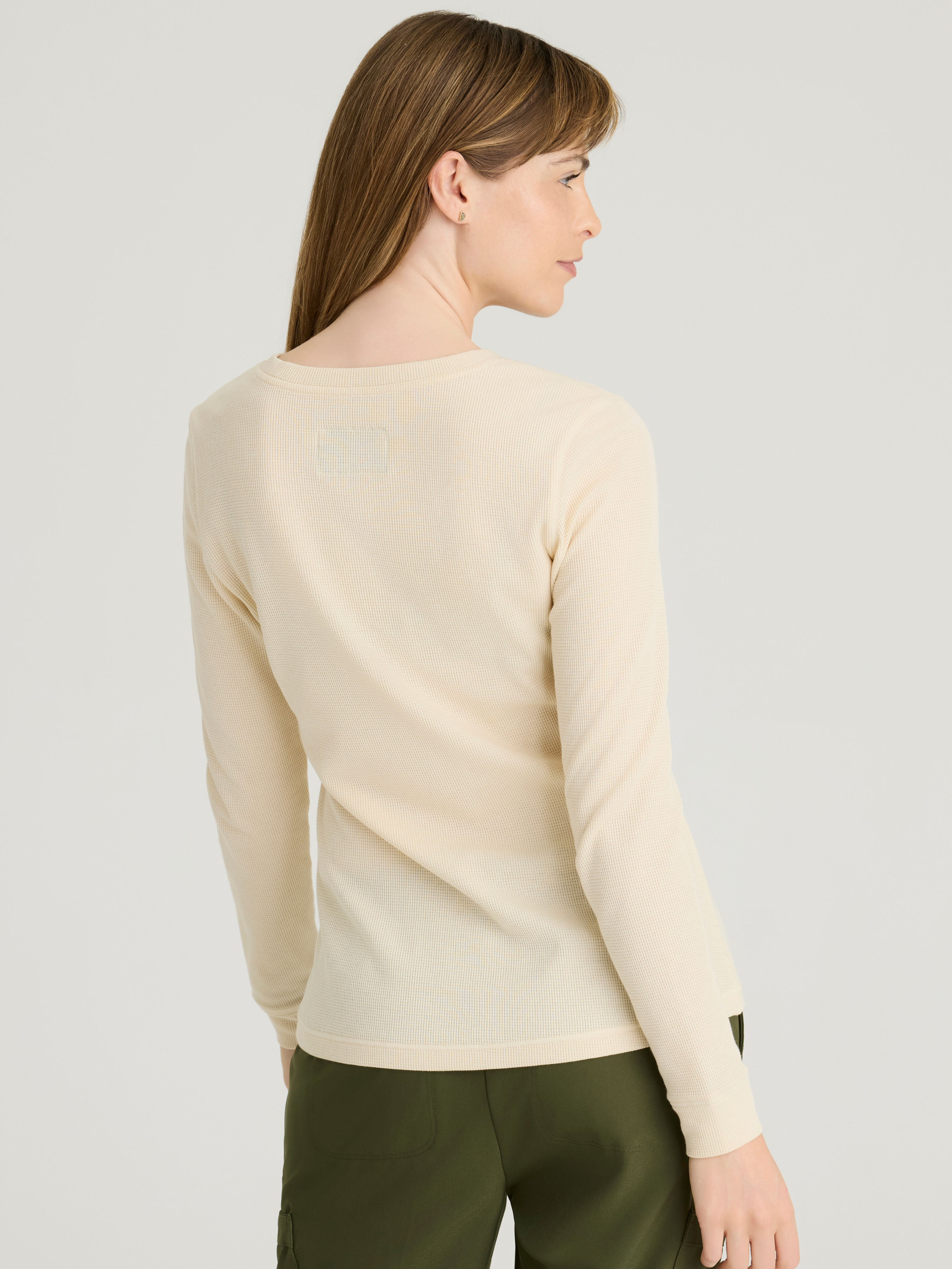 Wanderlust Waffle Knit Top Grey's Anatomy™ by BARCO® Evolve Stretch