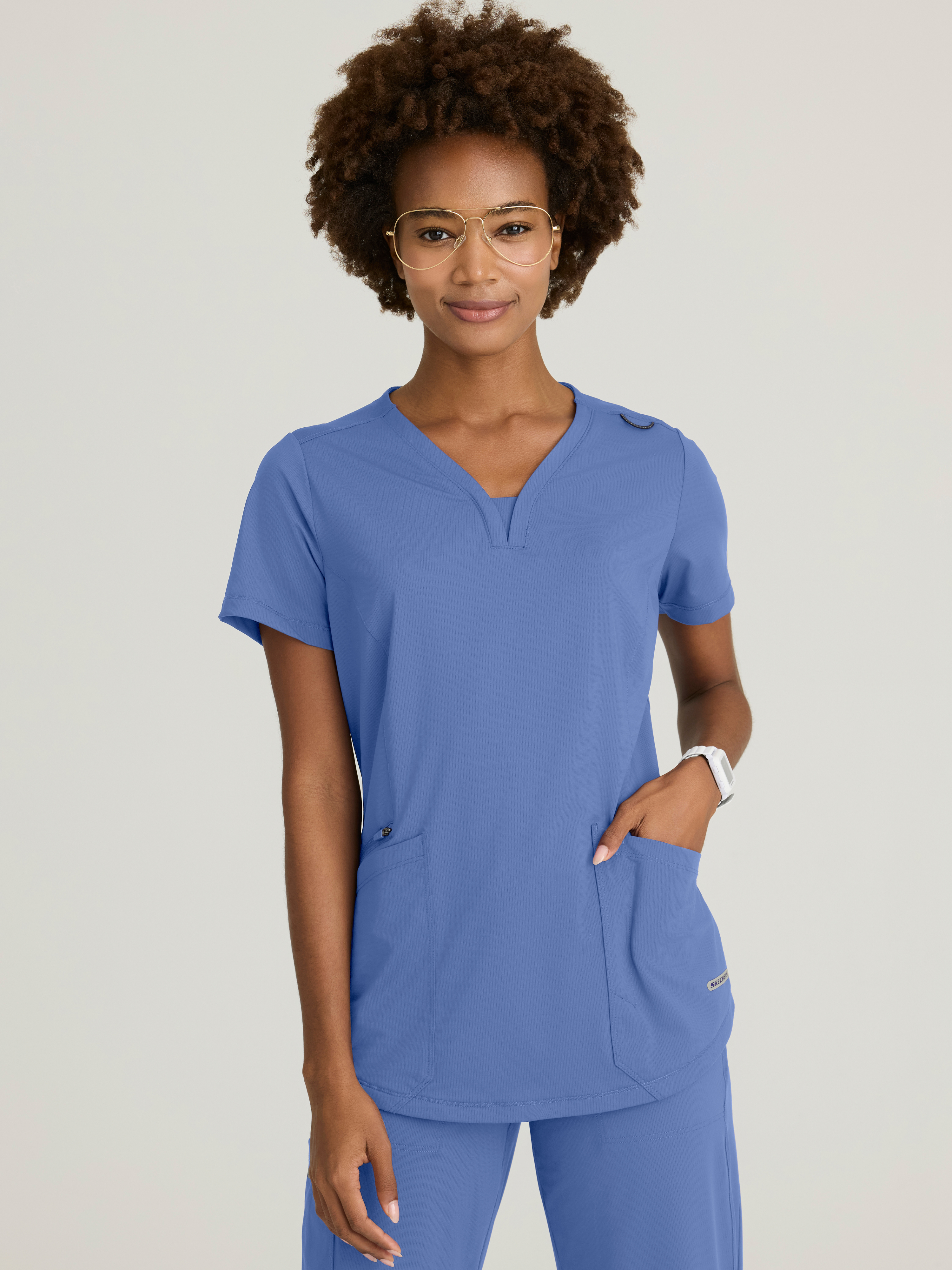 Serene 3-Pocket V-Neck Top Skechers™ by BARCO® Slip-ins