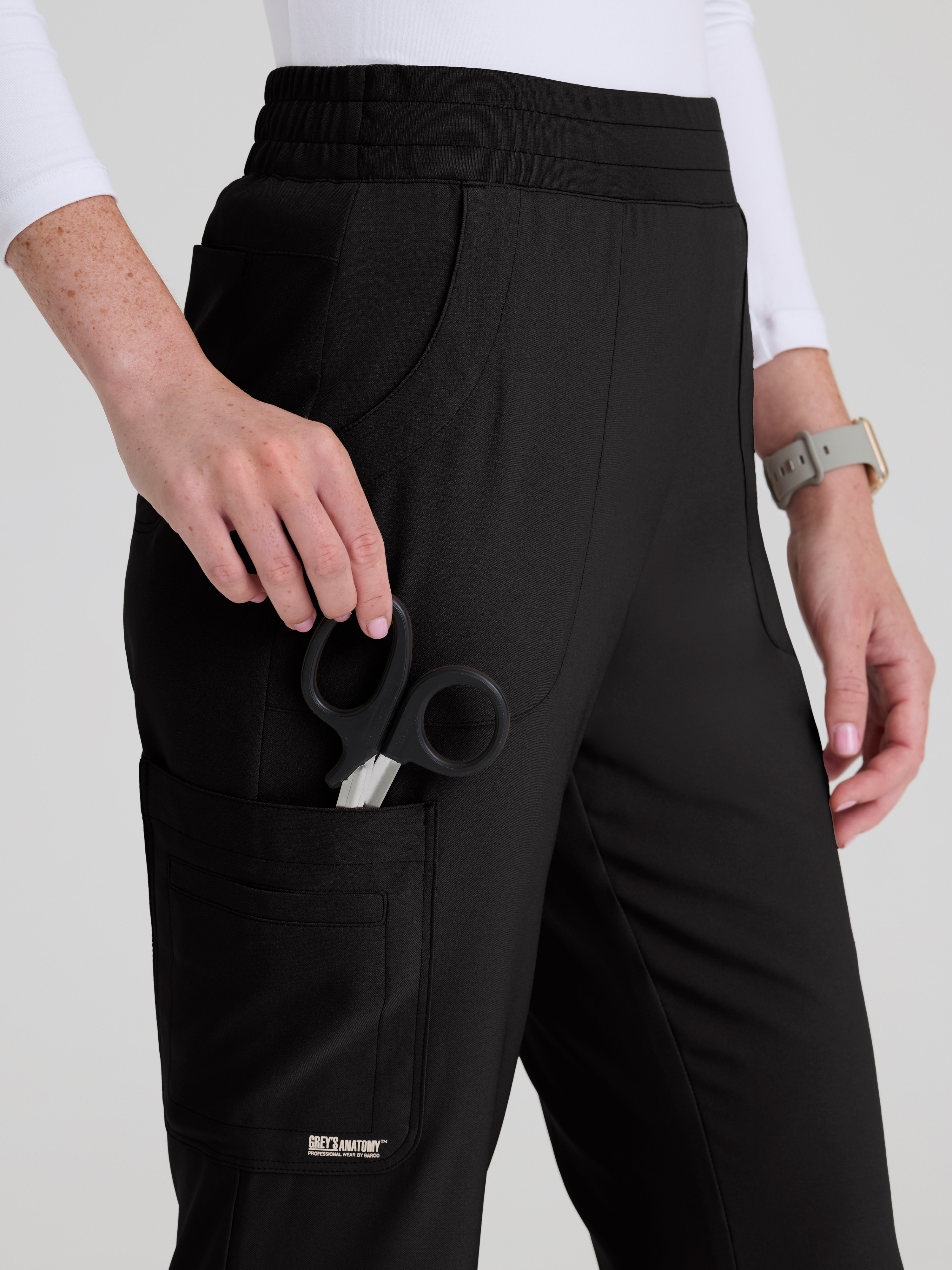 Sky 6-Pocket Jersey Waistband Fit & Flare Pant Grey's Anatomy™ by BARCO® Evolve