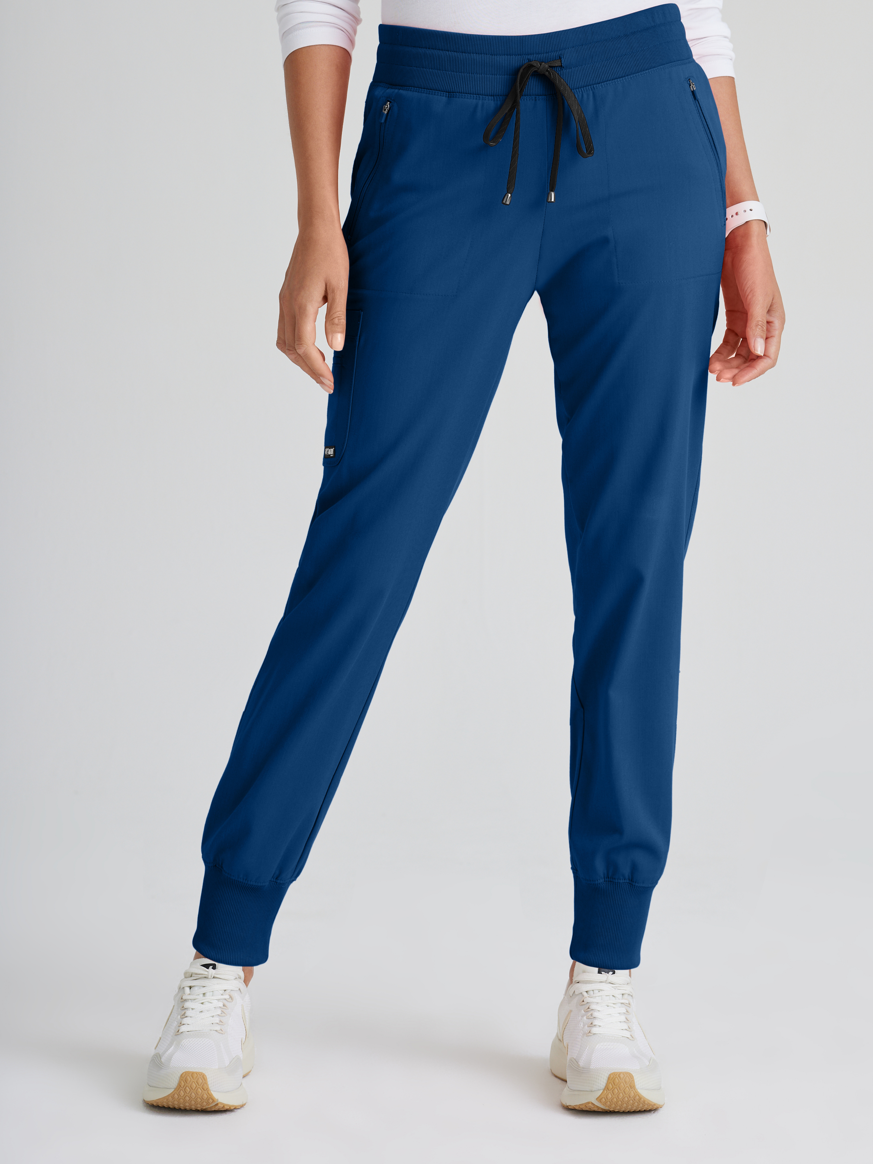 Eden 5-Pocket Mid-Rise Jogger Scrub Pant Grey's Anatomy™ by BARCO® Spandex Stretch
