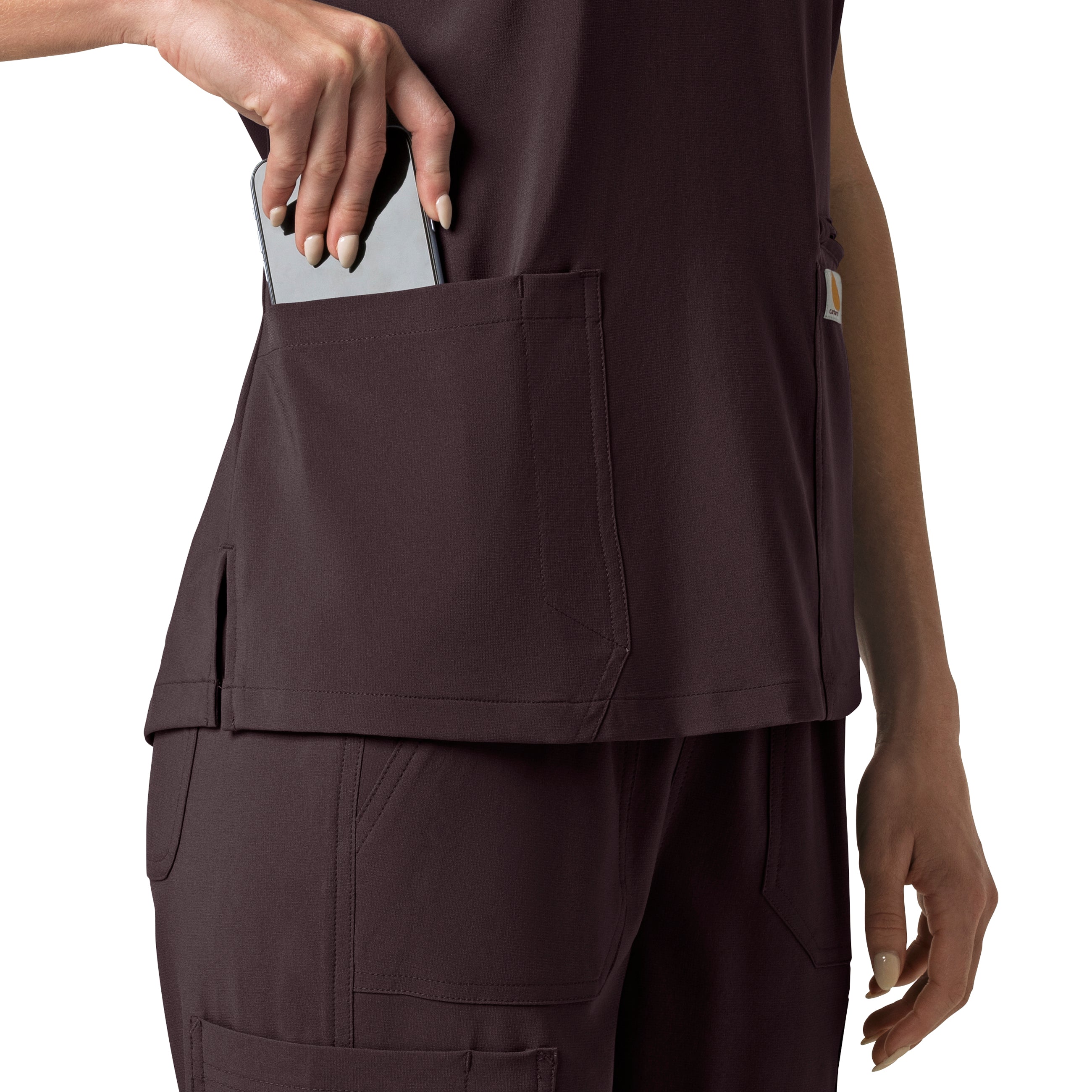 Carhartt Force Cross-Flex Women's Flex Panel V-Neck Scrub Top