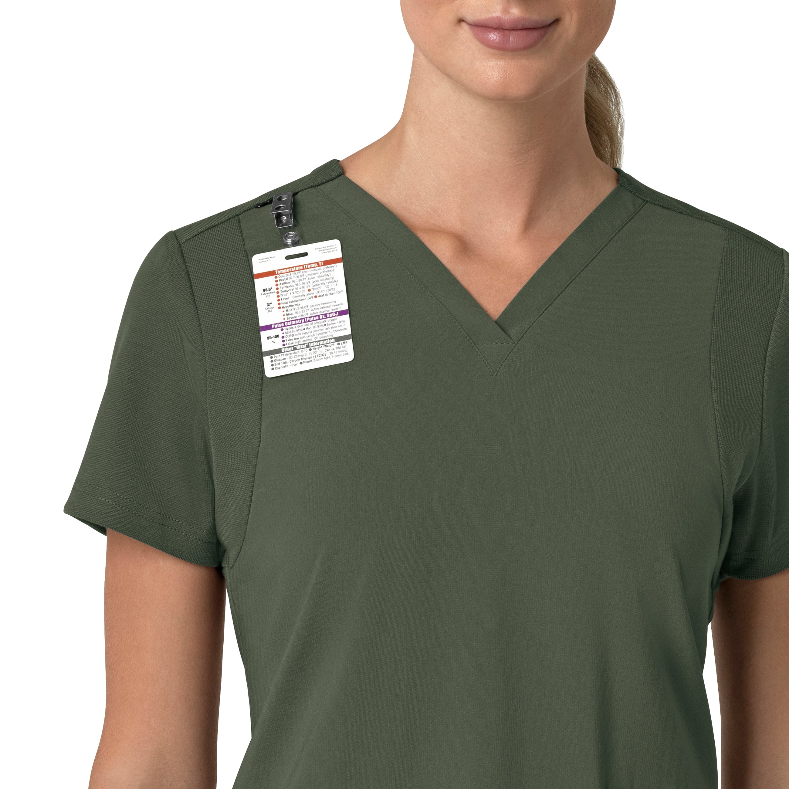 Carhartt Force Cross-Flex Women's Flex Panel V-Neck Scrub Top