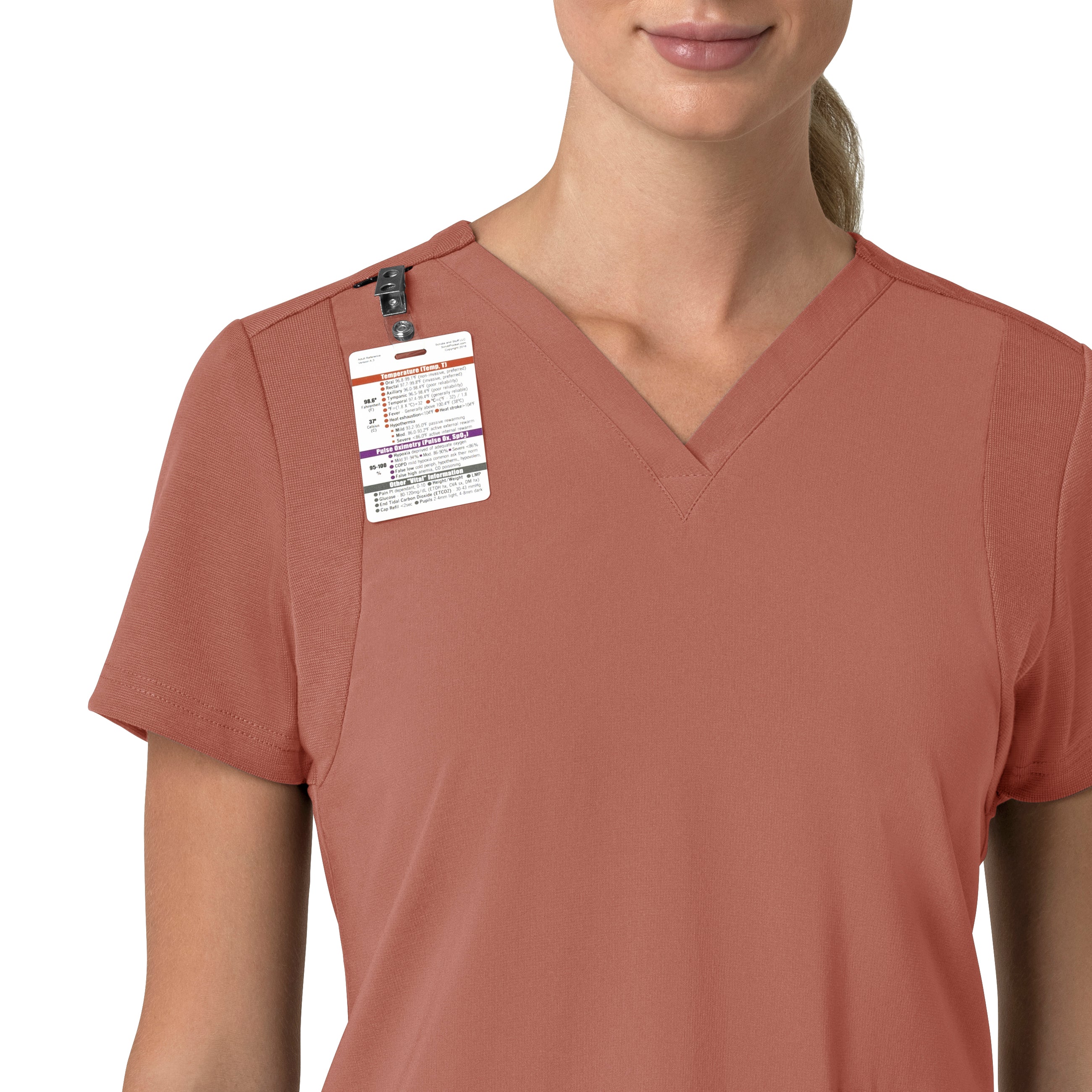 Carhartt Force Cross-Flex Women's Flex Panel V-Neck Scrub Top