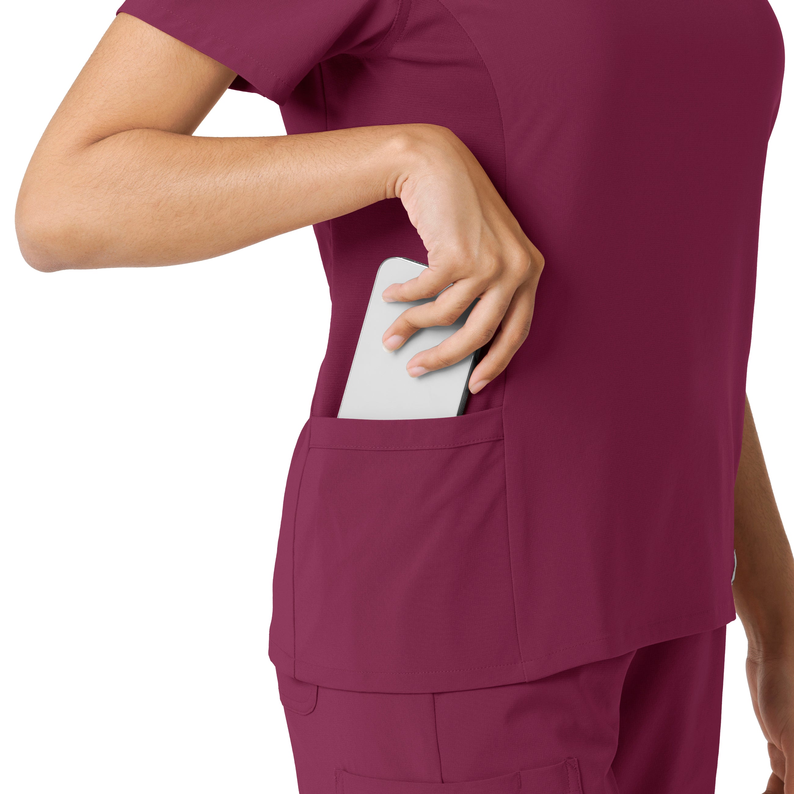 Carhartt FORCE CROSS-FLEX WOMEN'S KNIT PANEL SCRUB TOP