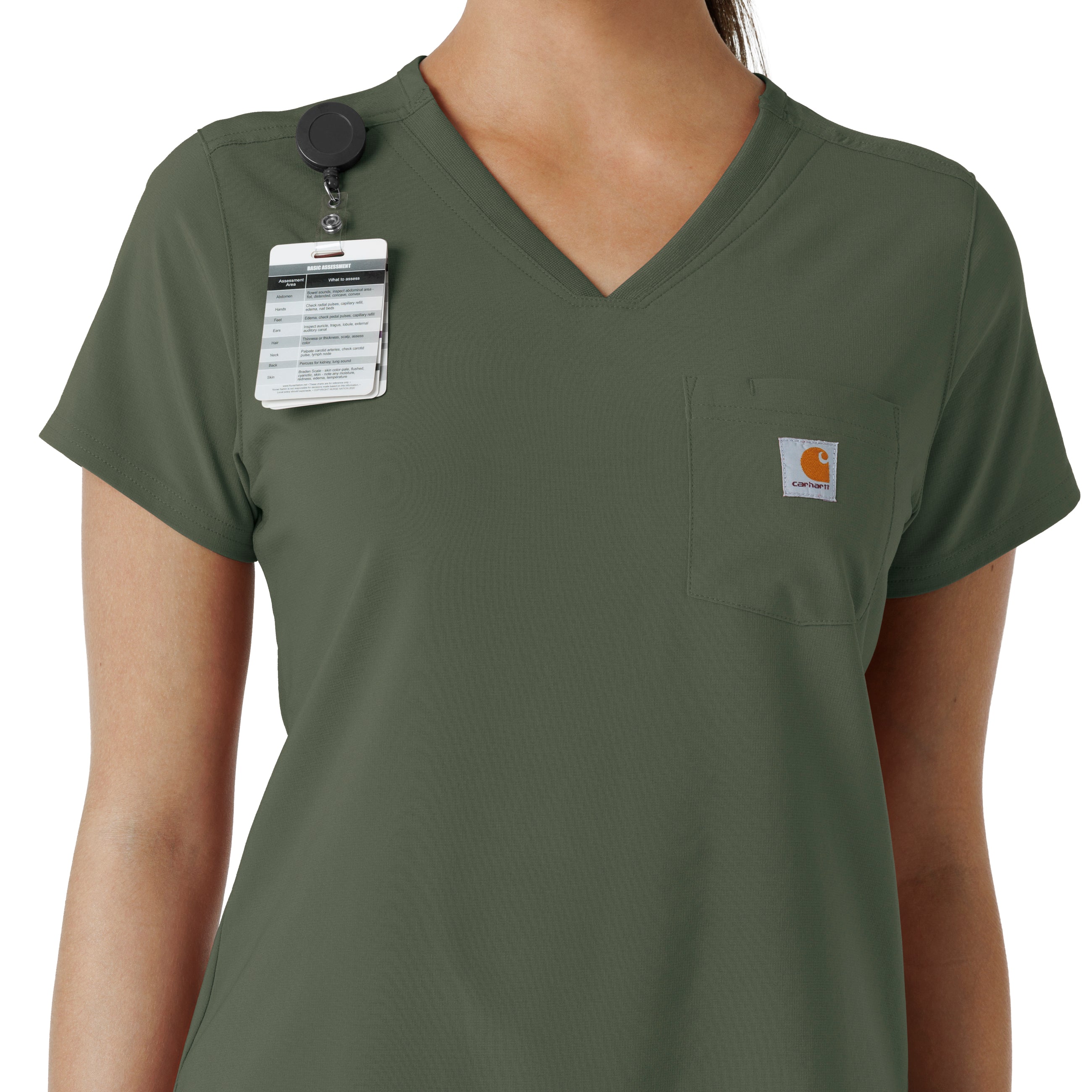Carhartt Force Cross-Flex Women's Tuck-In Scrub Top