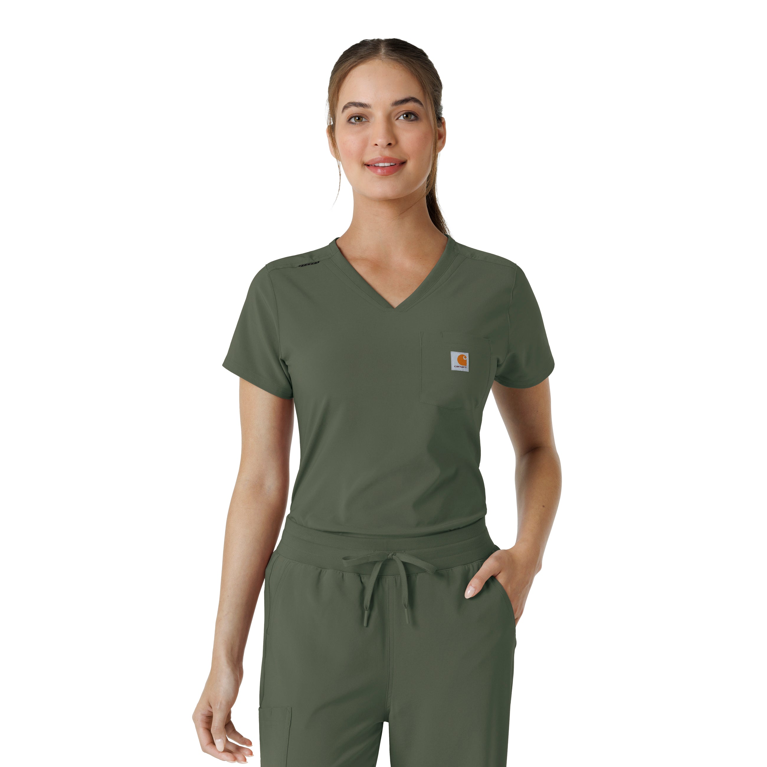 Carhartt Force Cross-Flex Women's Tuck-In Scrub Top