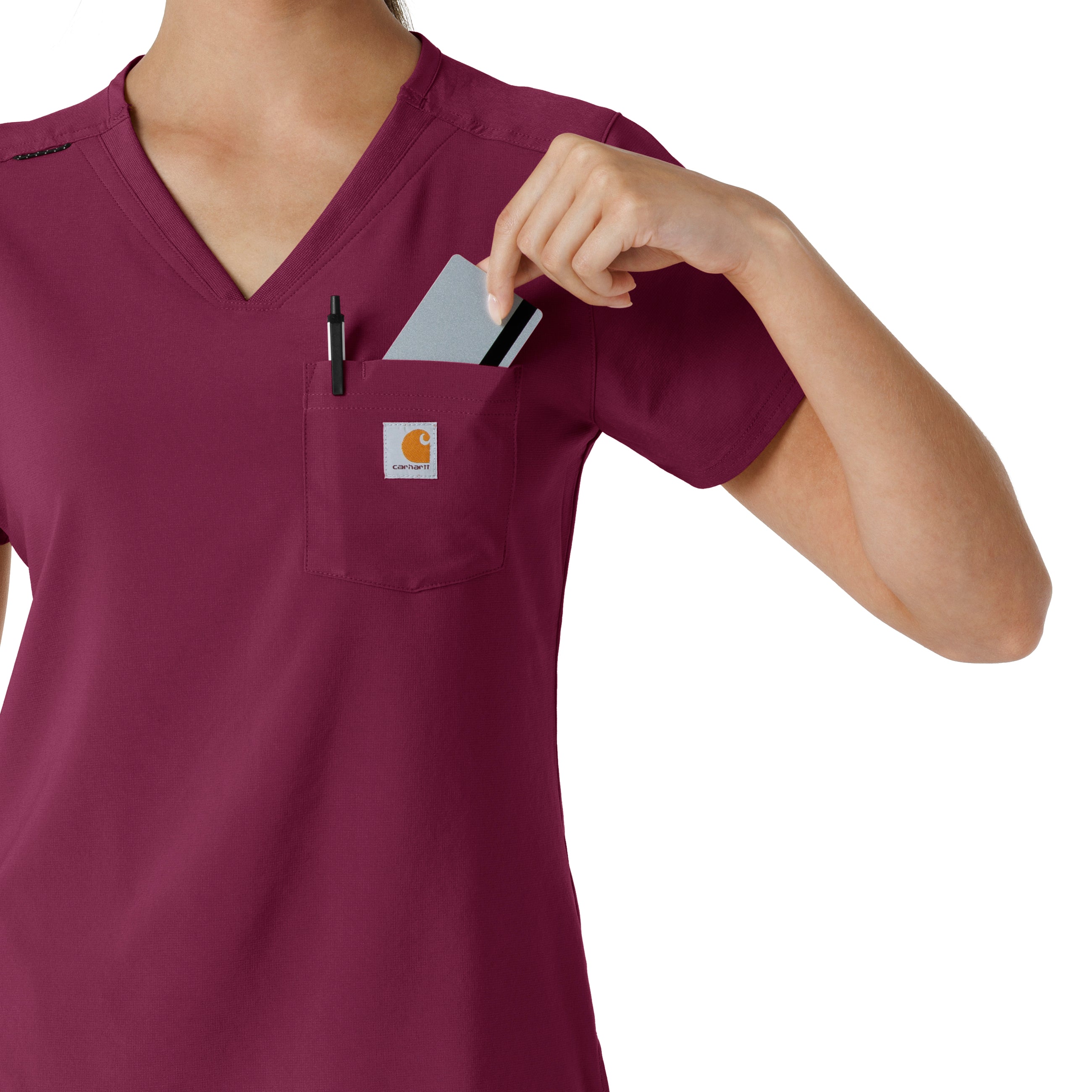 Carhartt Force Cross-Flex Women's Tuck-In Scrub Top