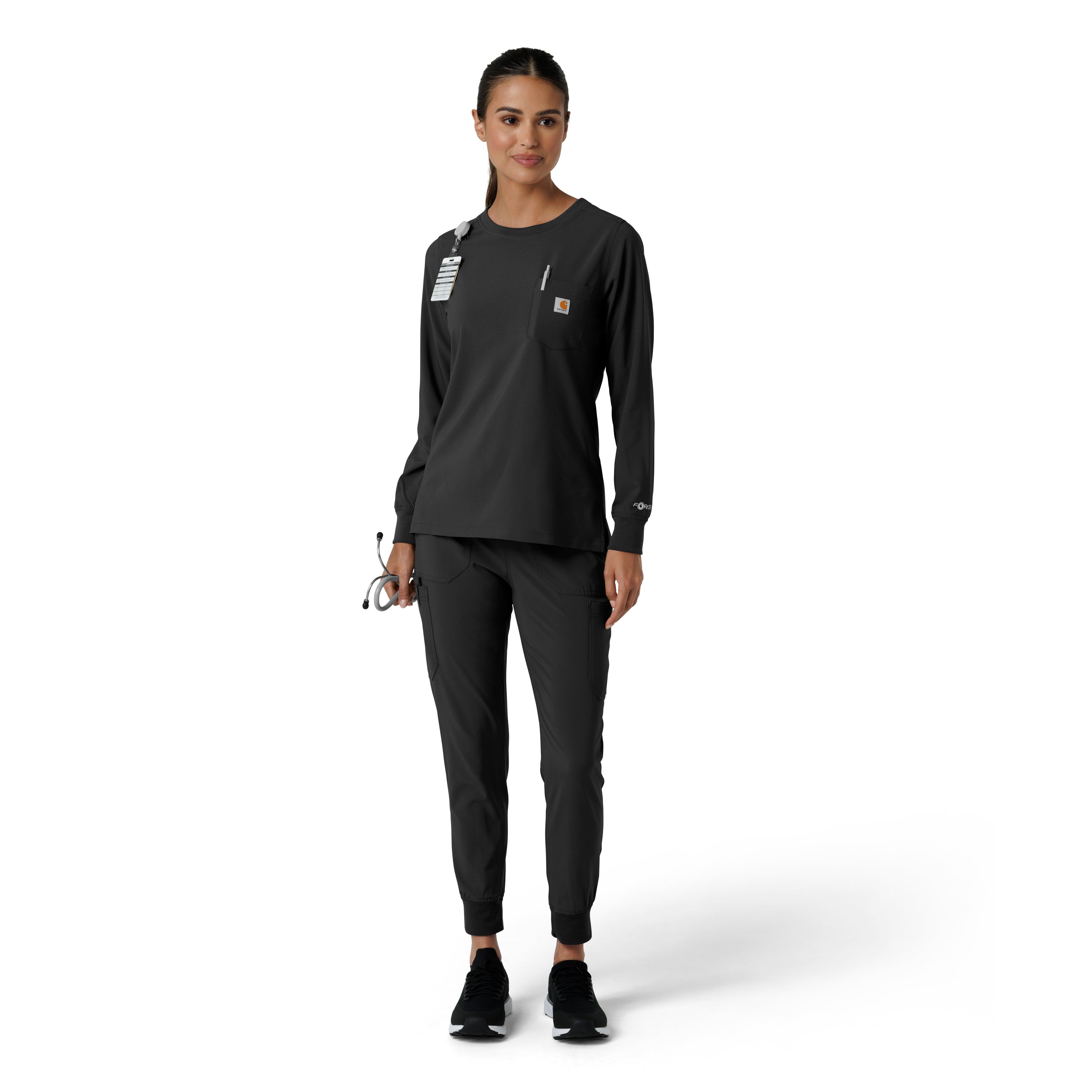 Carhartt Force Cross-Flex Women's Crew Neck Long Sleeve Tee