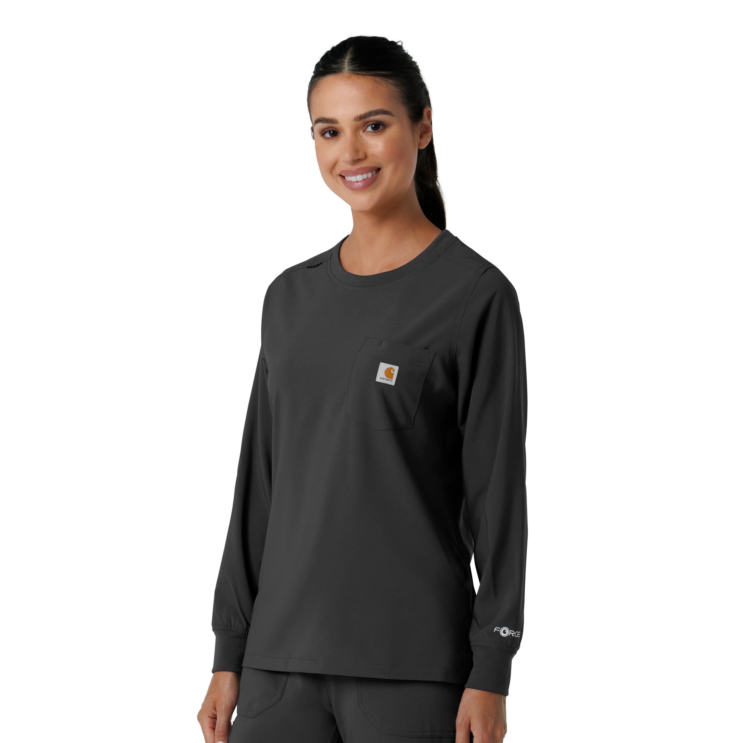 Carhartt Force Cross-Flex Women's Crew Neck Long Sleeve Tee