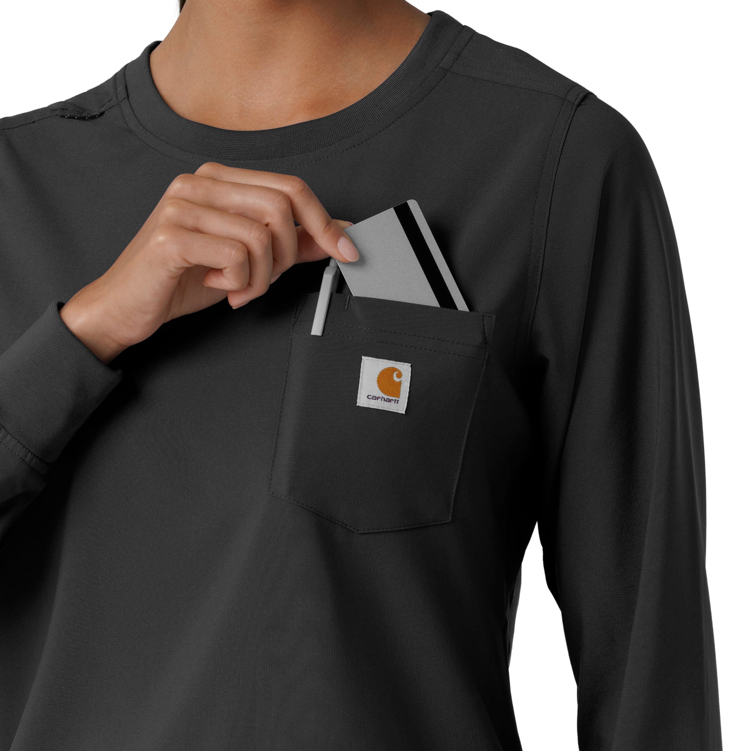 Carhartt Force Cross-Flex Women's Crew Neck Long Sleeve Tee