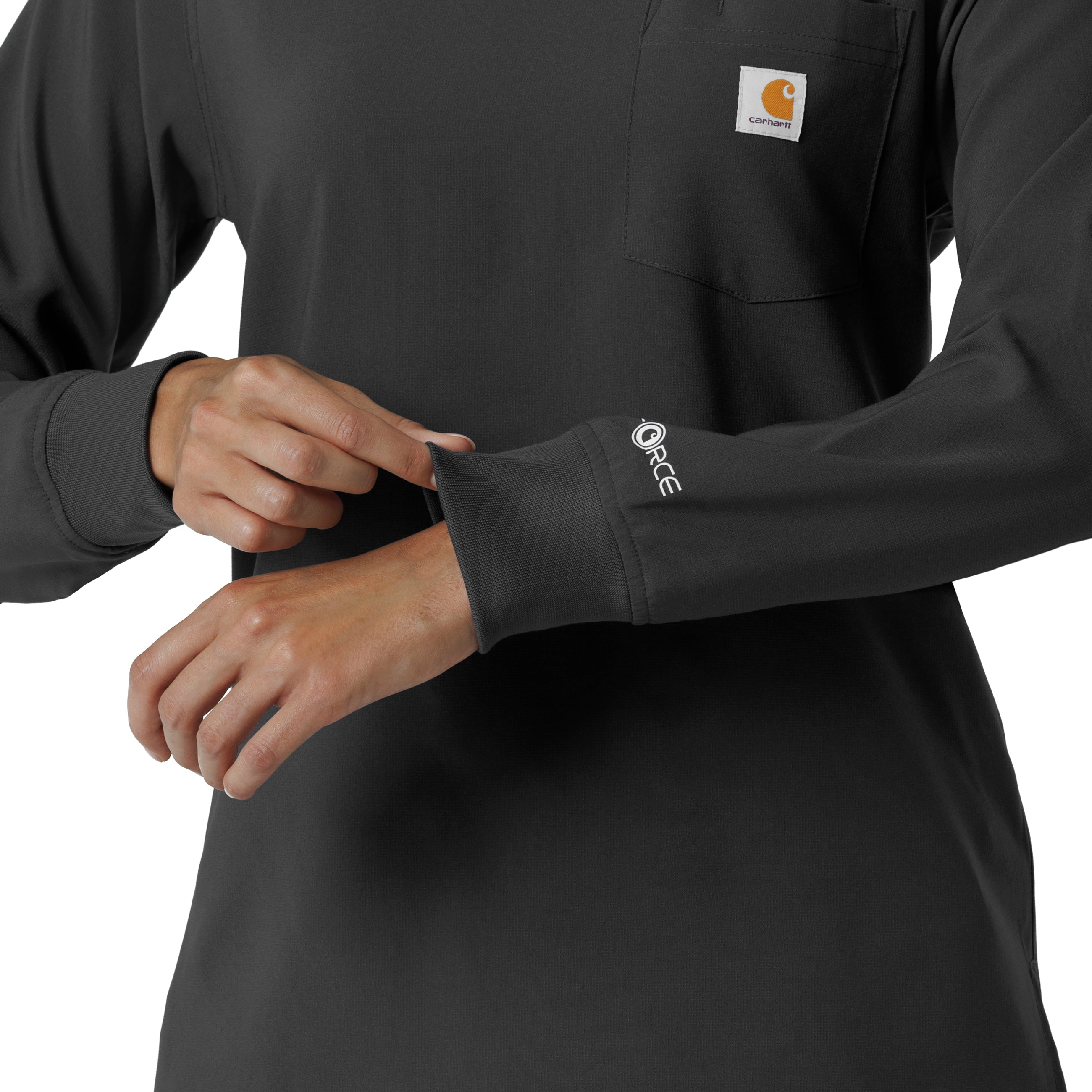 Carhartt Force Cross-Flex Women's Crew Neck Long Sleeve Tee