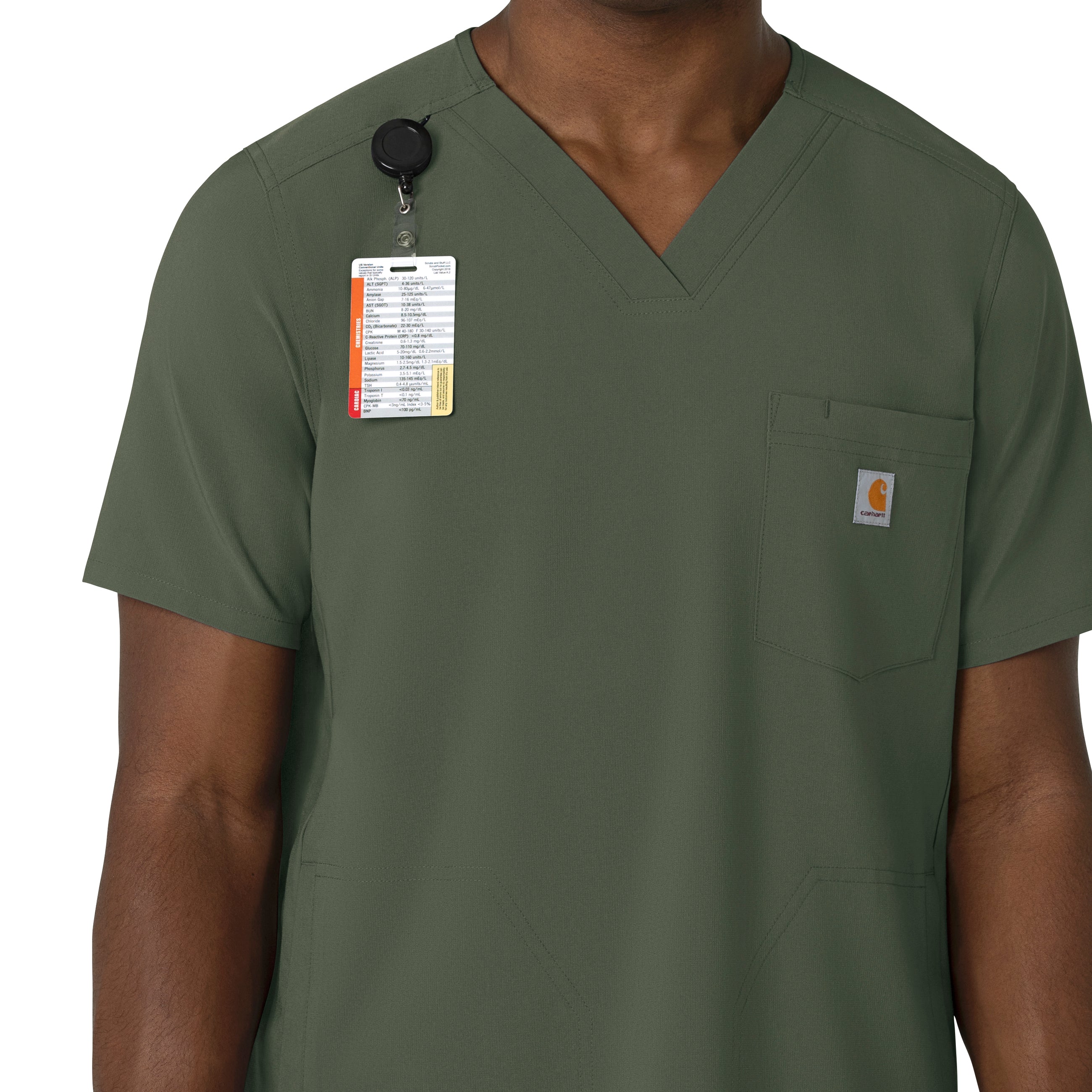Carhartt Force Cross-Flex Men's V-Neck Scrub Top