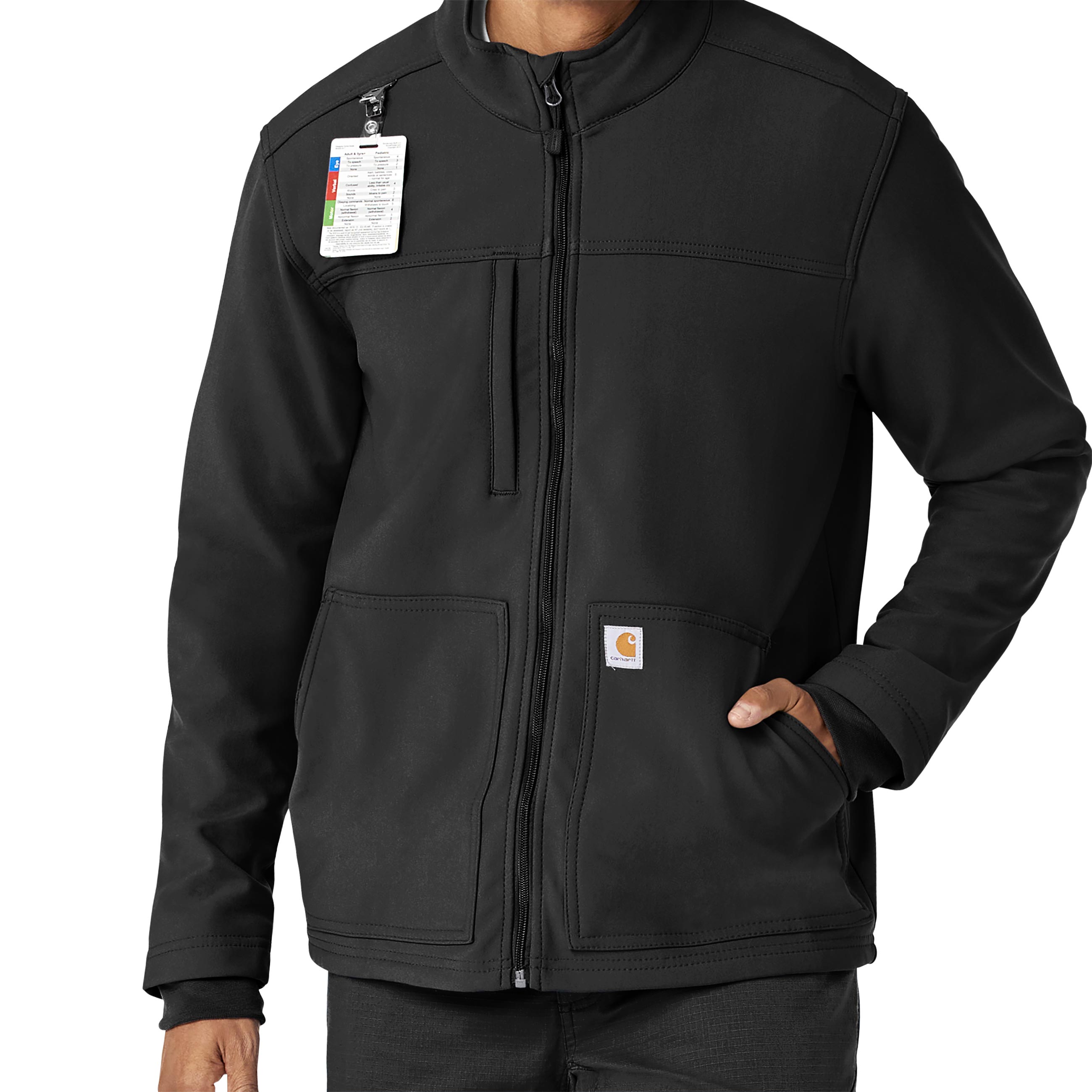 Rugged Flex® Peak Bonded Fleece Scrub Jacket by Carhartt