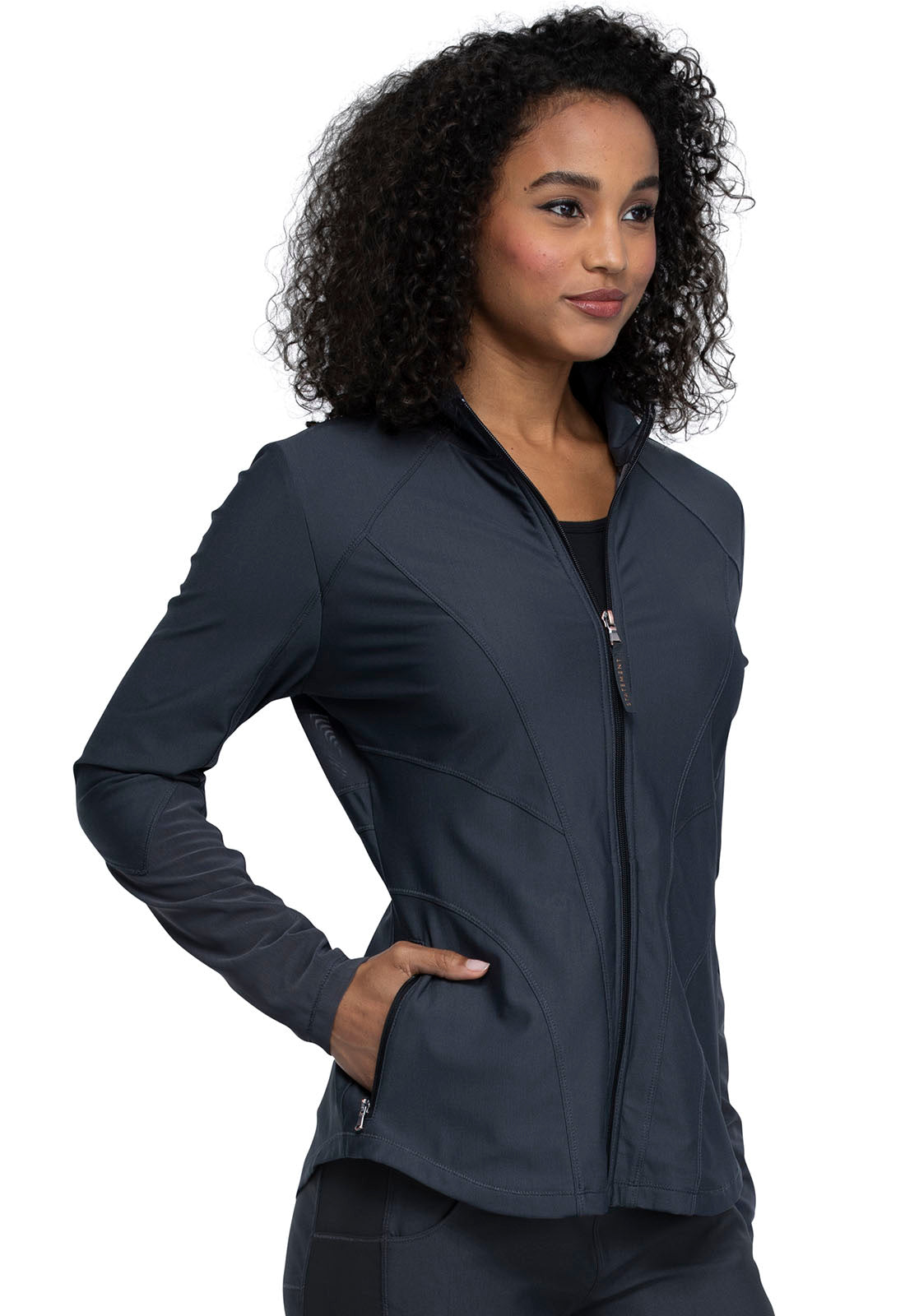 Women's Cherokee Form Zip Front Jacket - BodyMoves Scrubs Boutique