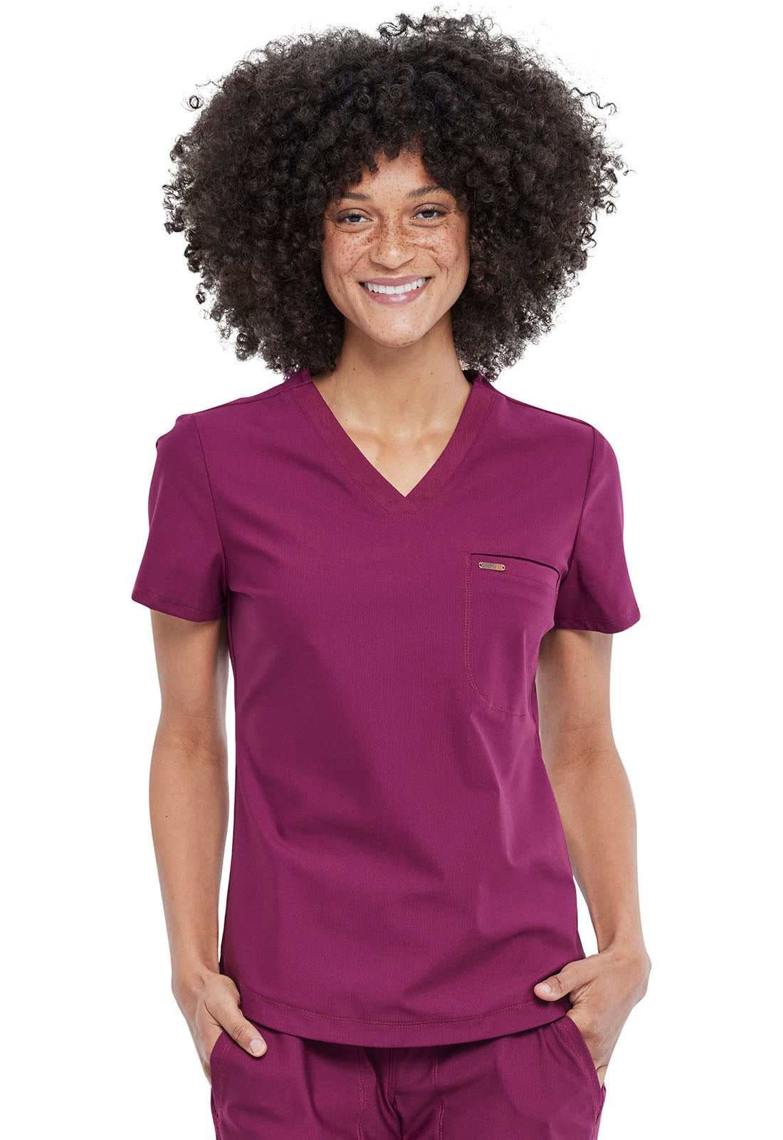 Women's Cherokee Form Tuckable V-Neck Top - BodyMoves Scrubs Boutique