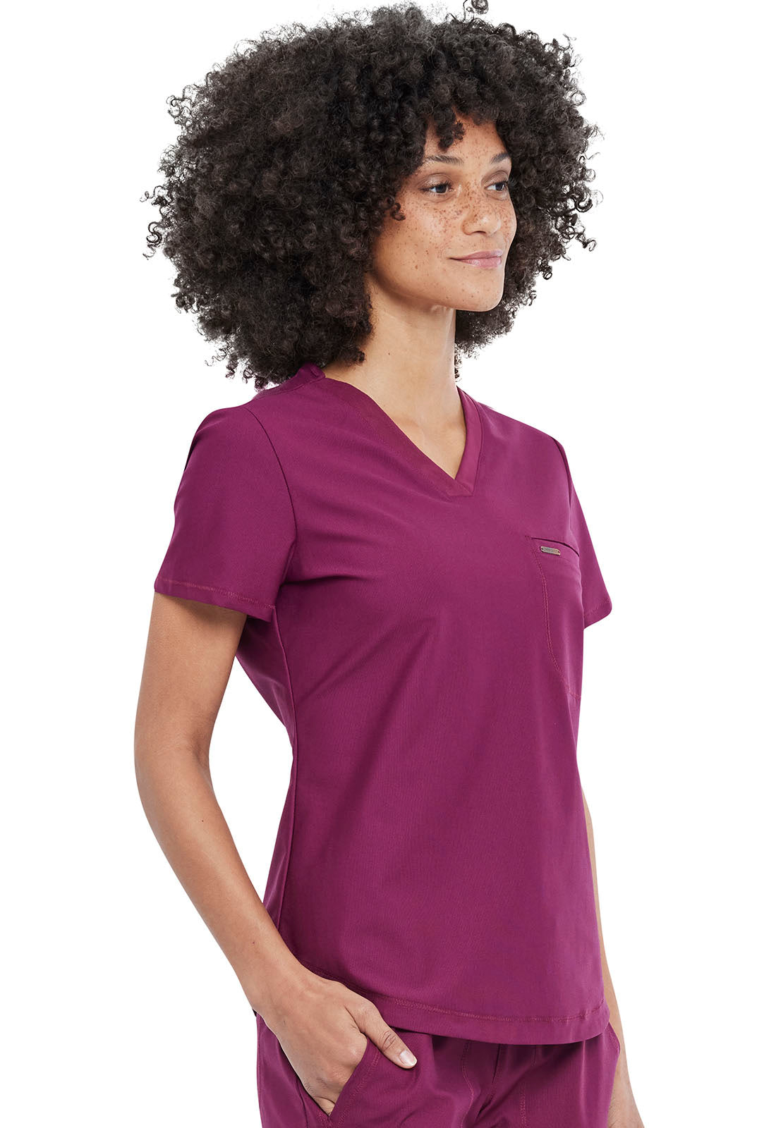 Women's Cherokee Form Tuckable V-Neck Top - BodyMoves Scrubs Boutique
