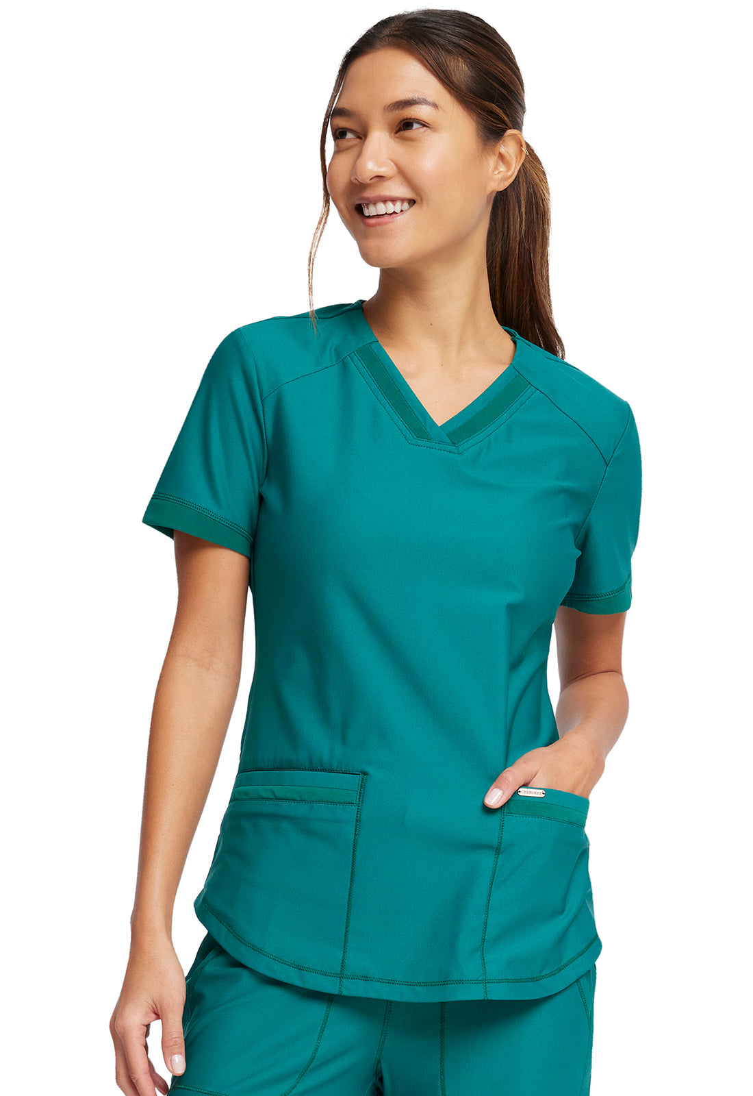 Women's Cherokee Form V-Neck Top - BodyMoves Scrubs Boutique