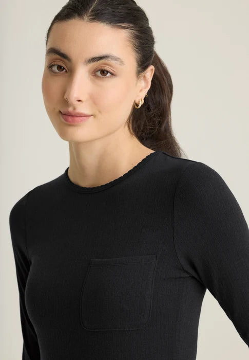 Origin Women's 1-Pocket Crew Neck Long Sleeve Tee Grey's Anatomy™ by Barco Cultivate