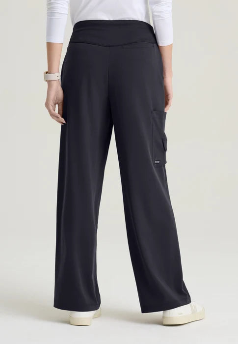Aria Women's 6-Pocket Jersey Knit Waistband Wide Leg Pant Grey's Anatomy™ by Barco Cultivate