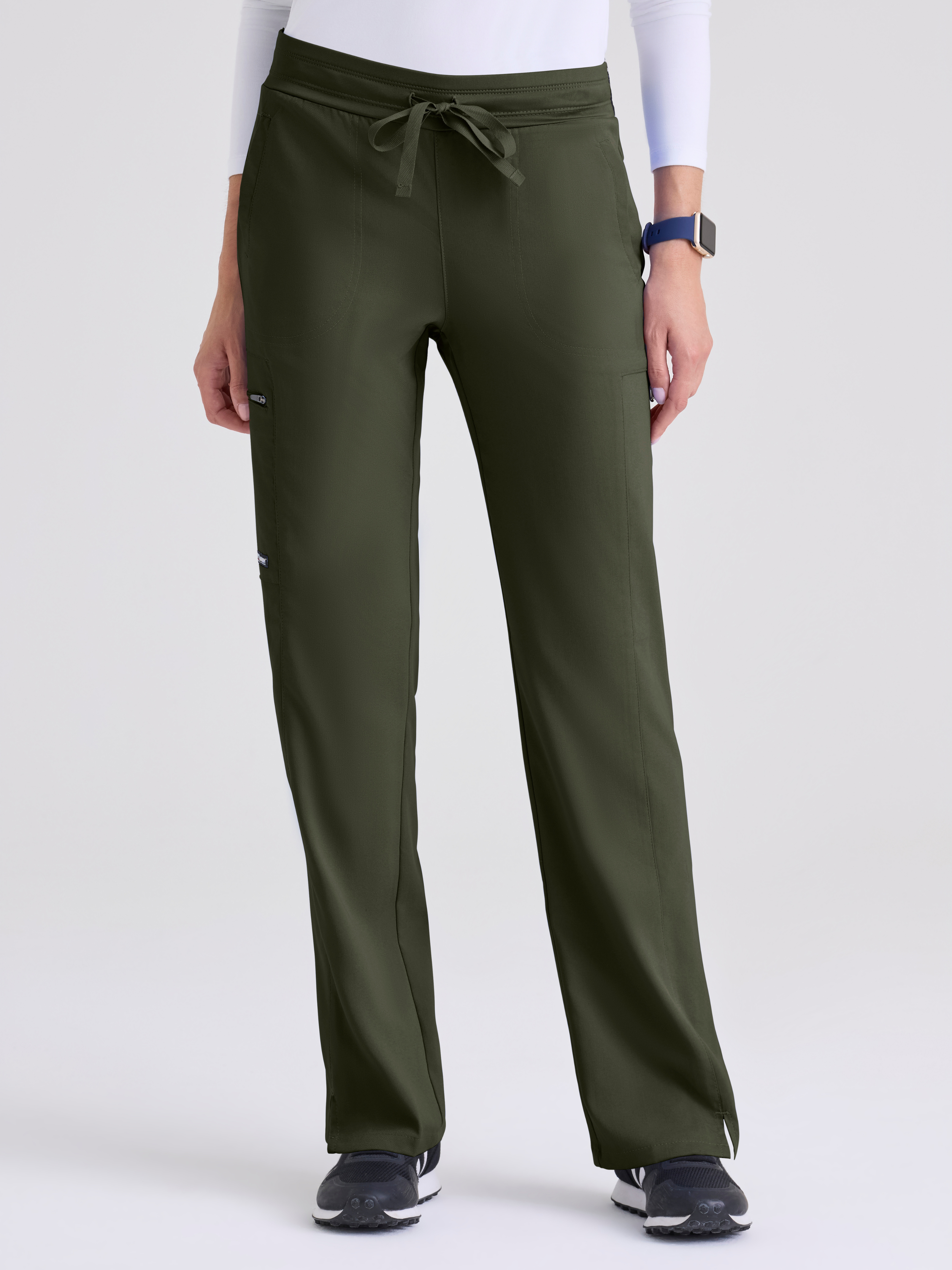 Kim 3-Pocket Mid-Rise Straight Leg Scrub Pant Grey's Anatomy™ by BARCO® Spandex Stretch