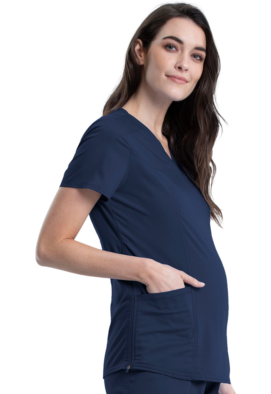 Women's Maternity Mock Wrap Top
