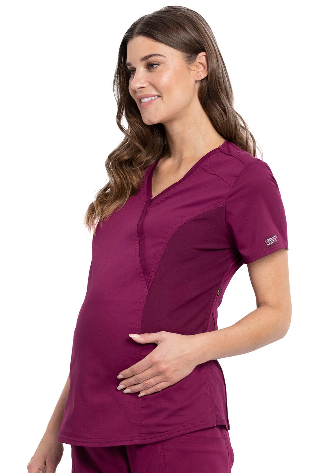 Women's Maternity Mock Wrap Top