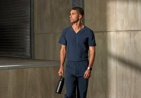 Barco One Men's 2 Pocket Ribbed V-neck Top