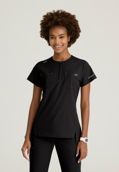 Trek 2-Pocket Rounded Neck Tuck-In Top Skechers™ by Barco Ripstop