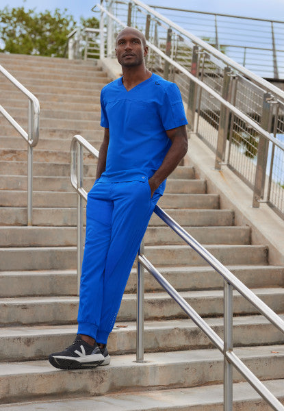 Barco One Men's 2 Pocket Ribbed V-neck Top