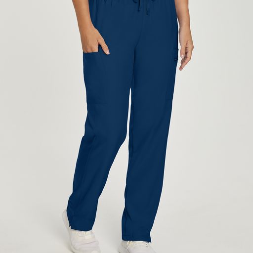 Women's Straight-Leg Cargo Scrub Pants (Petite Length)