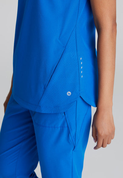 Barco One Women's 2 Pocket Banded Zip Collar "FLUX" Top