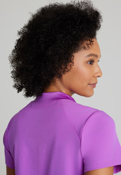 Barco One Women's 2 Pocket Banded Zip Collar "FLUX" Top