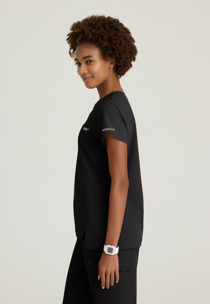 Trek 2-Pocket Rounded Neck Tuck-In Top Skechers™ by Barco Ripstop