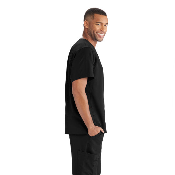 Men's SKECHERS™ Tuckable V-Neck Structure Top (Core Colours) - BodyMoves Scrubs Boutique