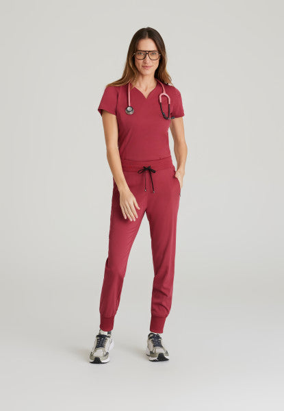 Women's Grey's Anatomy "Eden" Jogger in Regular Length (Maple Red)