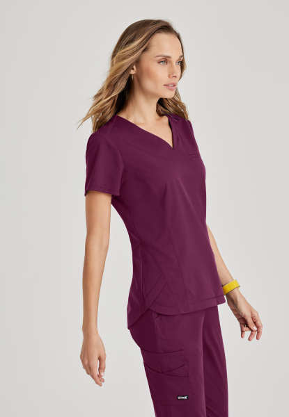 Grey's Anatomy Scrubs Spandex Stretch Capri Tuck In Top