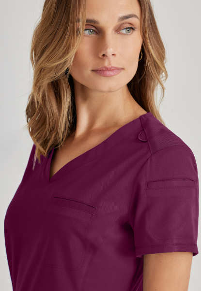 Grey's Anatomy Scrubs Spandex Stretch Capri Tuck In Top