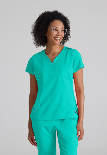Grey's Anatomy Scrubs Spandex Stretch Capri Tuck In Top