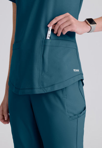 Rhythm 2-Pocket Ciclo® Scrub Top Grey's Anatomy™ by BARCO®  Evolve
