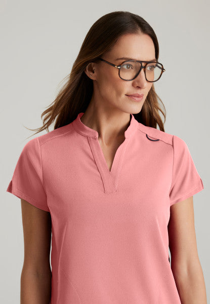 Women's Grey's Anatomy 2 Pocket Banded Collar "Avery" Top (Seasonal Colour Sale!!)
