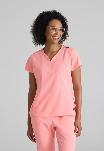 Grey's Anatomy Scrubs Spandex Stretch Capri Tuck In Top