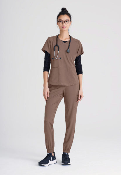 Women's Grey's Anatomy Evolve "Terra" Jogger in Petite Length - BodyMoves Scrubs Boutique