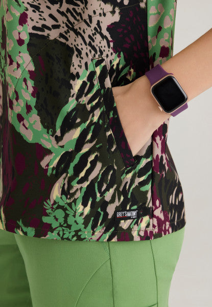 Grey's Anatomy Spandex Stretch Women's "Animal Expression" Top