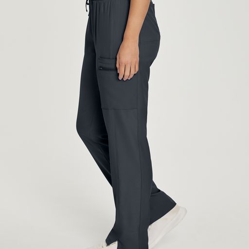 Women's Straight-Leg Cargo Scrub Pants (Petite Length)