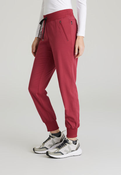 Women's Grey's Anatomy "Eden" Jogger in Regular Length (Maple Red)