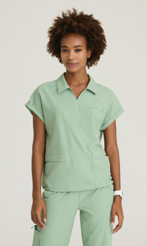 Charlie 3-Pocket Shirt Collar Dolman Sleeve Top Skechers™ by Barco Ripstop