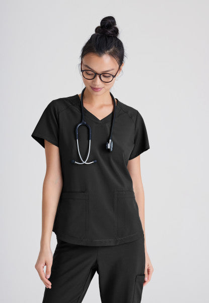 Women's Grey's Anatomy Evolve "Rhythm" Top - BodyMoves Scrubs Boutique