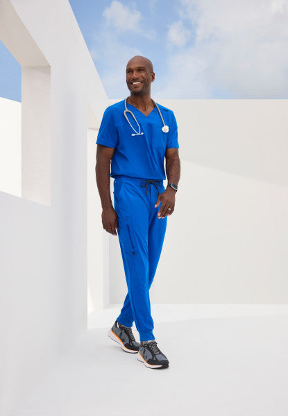 Barco One Men's 2 Pocket Ribbed V-neck Top