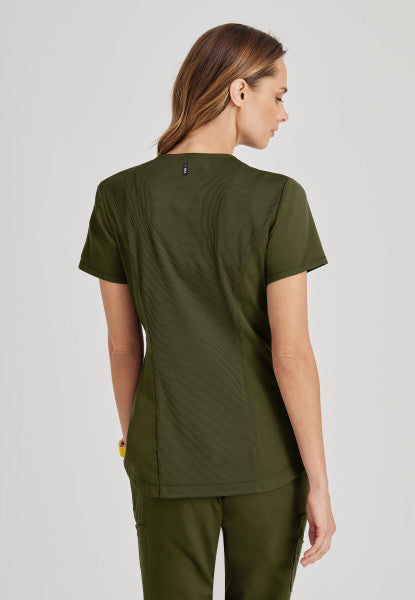 Grey's Anatomy Scrubs Spandex Stretch Capri Tuck In Top