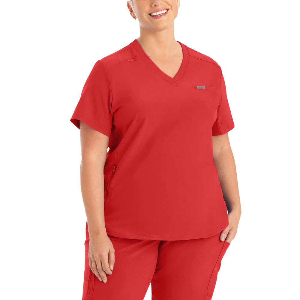 Women's Landau Forward V-Neck Tuck-In Scrub Top
